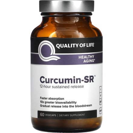 Kwaliteit van Leven, Curcumine-SR, 60 Veggie Capsules