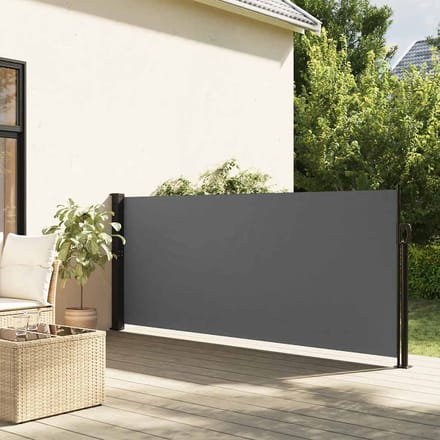 vidaXL - Uitschuifbaar - zijluifel - antraciet - 140x300 - cm