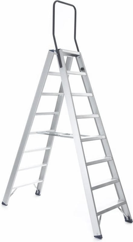 Maxall Trap Dubbel Oploopbaar - 2 x 8 treden