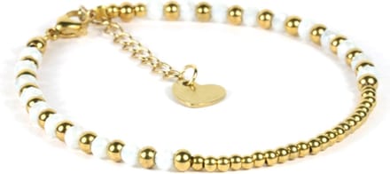 Heaven Eleven - meisjes - Enkelbandjes - goud - RVS - 2mm - verstelbaar 18cm + 4cm