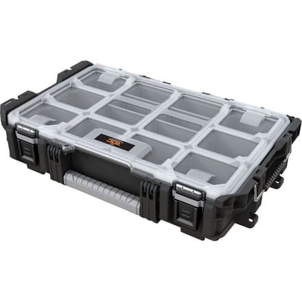 Keter Pro Gear Clear Organizer Gereedschapskoffer - 56x34,5x12,8 - Zwart/Grijs