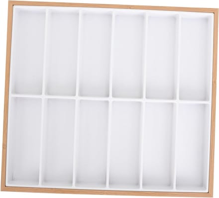 Display Lade - Brillenhouder Sieradenbakje - Collectie Presenteren - 12 Sleuven - 398 cm - Wit