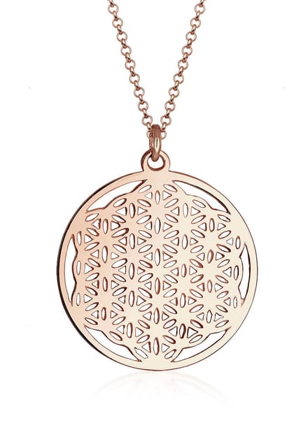 Elli - Halsketting - Ornament Lebensblume Symbol 925 Sterling Silber - Dames