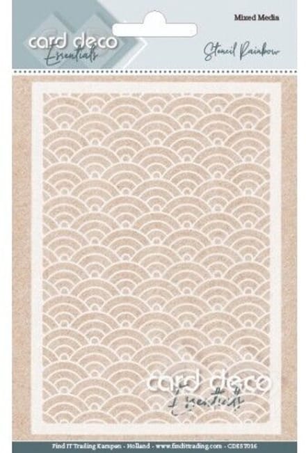 Card Deco Essentials - Mixed Media Stencil - Rainbow