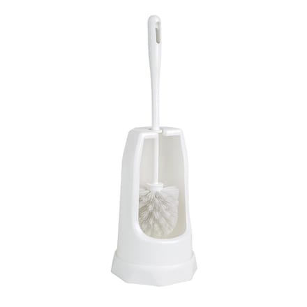 Jantex ronde toiletborstel & houder - Wit