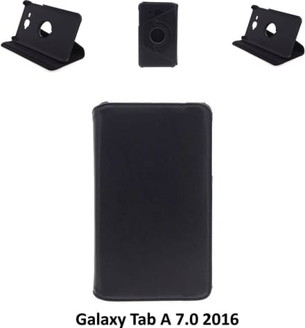 Samsung Galaxy Tab A 7.0 (2016) Draaibare tablethoes Zwart voor bescherming van tablet (T285)