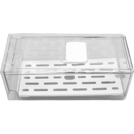 Opbergdoos voor de koelkast met afdruipplaat Fruitopbergcontainer Bewaardozen white