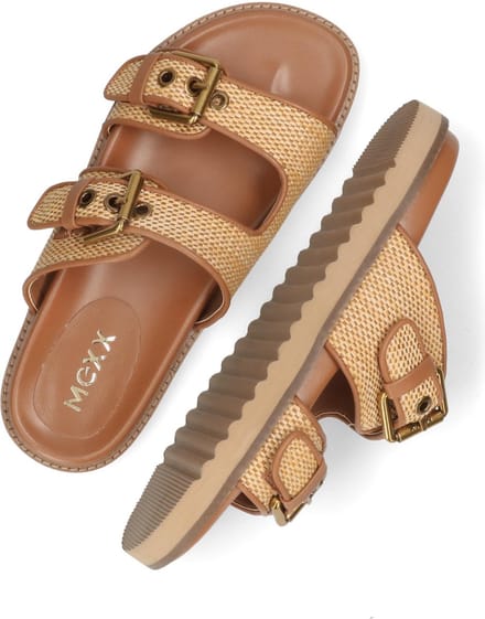 Mexx Reilly Penny Slippers - Dames - Bruin - Maat 40