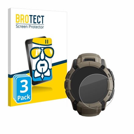 Screenprotector 3 Stuks voor Garmin Instinct 2X Solar Tactical Edition Beschermglas transparant