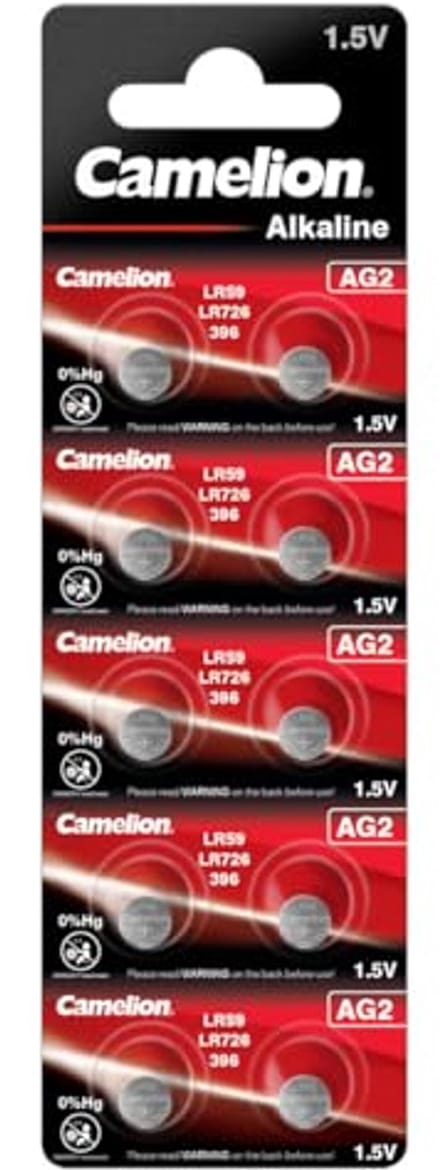 Knoopcellen AG2 1,5 V - Verpakking van 10 Stuks