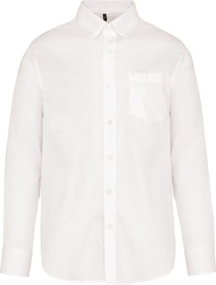 Kariban Heren non-iron overhemd lange mouwen K537 - White - M