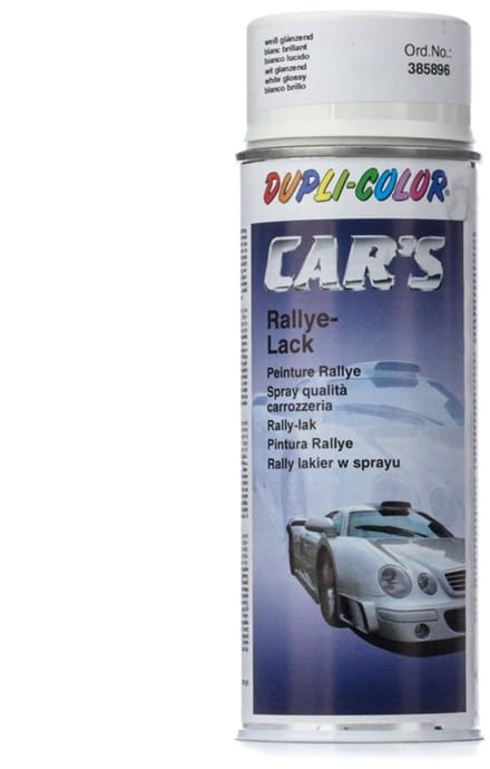 Dupli-Color spuitlak - Cars Rallye - 400 ml - wit glanzend, snel drogend