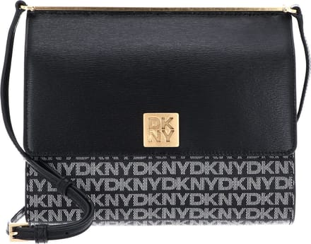 DKNY Schoudertas Mona MD Flap Crossbody Bag BK Logo - BK Zwart