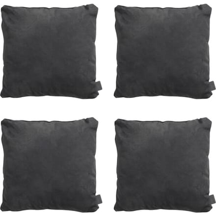 Madison - Sierkussen Panama black - Ca. 60x60 cm - Set van 4