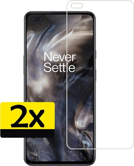 Screenprotector - Geschikt voor OnePlus Nord - 2 Stuks - Extra Sterk - Beschermglas - Gehard Glas - Tempered Glass - Screen Protector