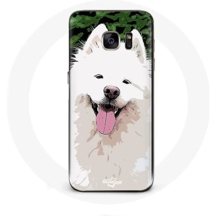 Coque - Samsung - Galaxy S7 - Rigide - Blanc - Samoyède blanc