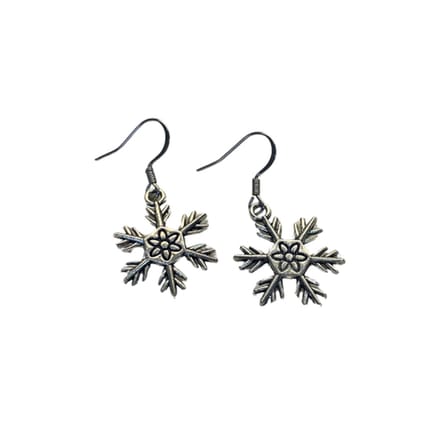 2 Love It Sneeuwvlok zilver - oorbellen - zilverkleurig stainless steel