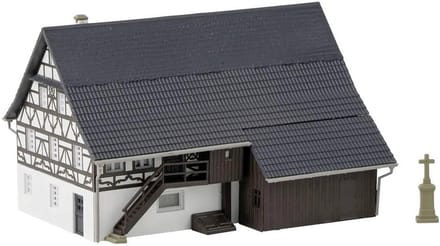Gedetailleerd Modelboerderij voor Diorama en Modelspoor