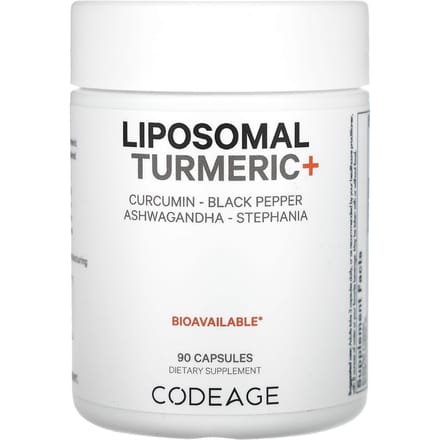 Codeage, Liposomale Kurkuma+, 90 capsules