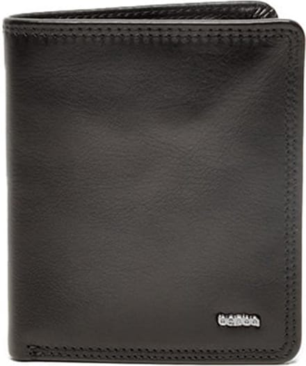 Berba | Soft | Herenportemonnee | 6 pasjes | RFID | Zwart | Leer