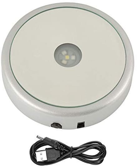 Dailygoods - LED Display Basis met 4 Kleurrijke LEDs voor Kristallen Kunst