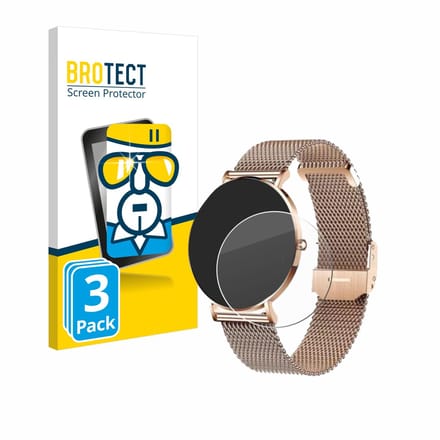 BROTECT - Glas Screenprotector voor Xcoast X-Watch Siona 2 - Gehard Beschermglas 9H 3 Stuks