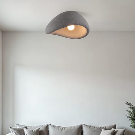 LumenXL - Wabi Sabi plafondlamp Concrete Aura - Steeneffect - Grijs