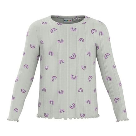 LUPILU Kinder longsleeve (wit, 122/128)