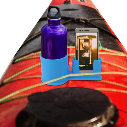Allecto - Paddle Board Bekerhouder - Multifunctionele Drankhouder - Blauw - Anti-Kantel Plastic - Telefoonhouder - Ideaal voor Paddle Board Accesso...