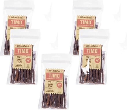 Timo Sticks 100 g - Hondensnacks - 5 x Lam