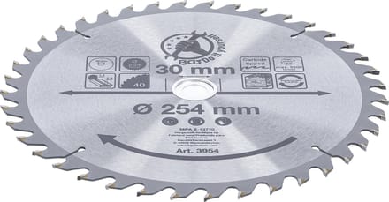 BGS HM cirkelzaagblad - Ø 254 x 30 x 3,2 mm - 40 tanden