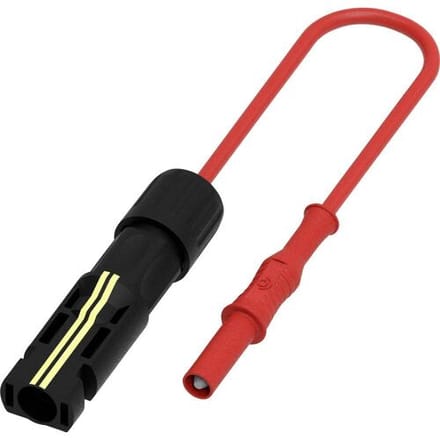 Electro PJP PVM2317-CD1-100R Meetsnoer 1 m Rood, Zwart 1 stuk(s)