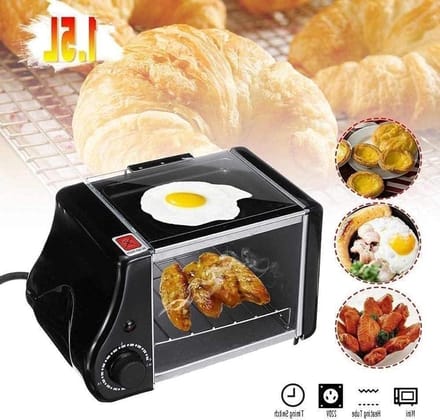 Mini Oven - Keukenmachine - Lekker Koken - Compact en Multifunctioneel - 15 Liter - Zwart