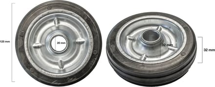 ORIT - Wiel voor SS/TS/SL/MFK - Wielbreedte 3,2 cm - Asgat 2 cm