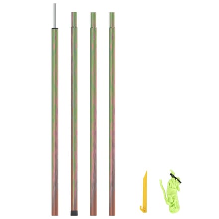 vidaXL - Zonneschermpaal - 250 - cm - gegalvaniseerd - staal
