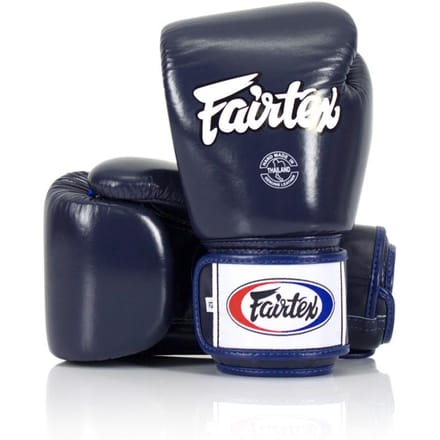 FAIRTEX BGV1 Serie - Lederen Bokshandschoenen - Blauw - 14oz