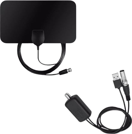 Home & Marker - Digitale TV-Antenne - Binnenantenne - Signaalversterker - DVB-T/T2 - 3m Kabel - 80km Bereik - SUREAMP