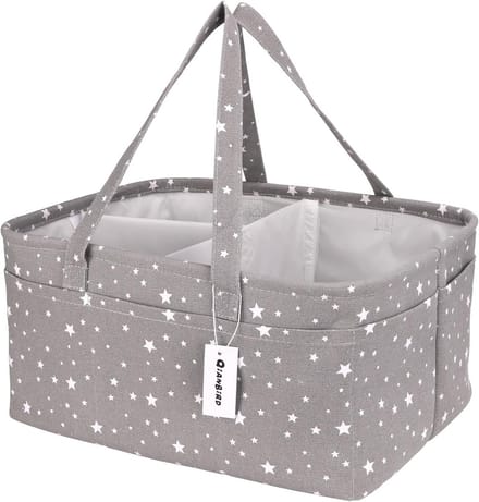 Grote Luiertas Organizer - Draagbare Luiermand met Scheidingswand voor Commode en Baby Benodigdheden