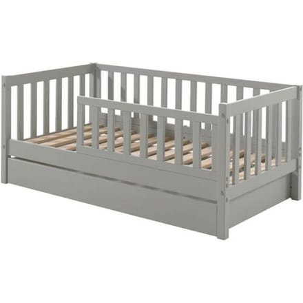 Jaxx juniorbed met lade Tod verticale spijl Grey unisex