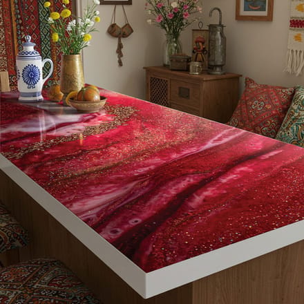 Waterdichte zelfklevende rol - Afwasbare werkbladsticker - APACHE EPOXY - 60x100cm
