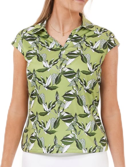 Func Factory dames Top Alice green flowers maat 36