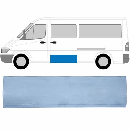Schuifdeur reparatiepaneel buiten voor Mercedes Sprinter 1995-2006 / Links