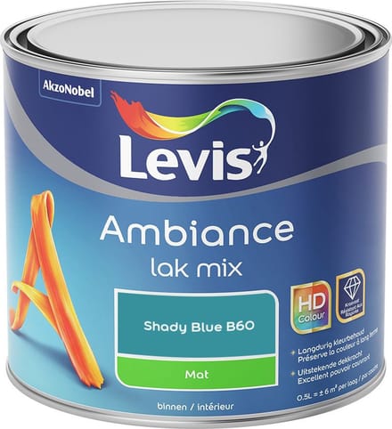 Levis - Ambiance Lak Mat Mix - Shady Blue B60 - Mengverf - 0,5 L