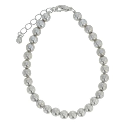 Behave - kralenarmbandje zilverkleur - elegant & minimalistisch - dames