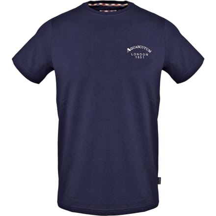 Aquascutum Heren Londen Regular T-Shirt (Marine)