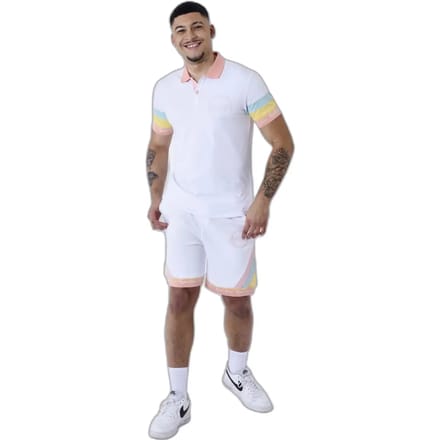 Poloshirt met gekleurde streep Project X Paris