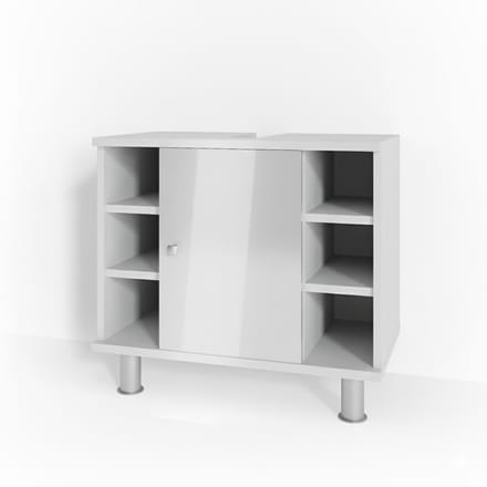 Vicco Fynn Wastafelonderkast – 60 x 54 cm Wit Hoogglans