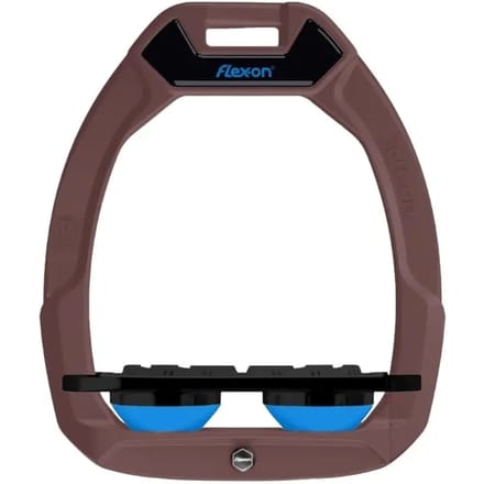 Veiligheidsstijgbeugels Plat Grip Bruin/Zwart/Blauw Flex-On Safe-On