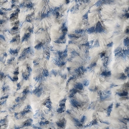 Vliegengordijn-kattenstaart- 90x220cm blauw/wit mix in doos