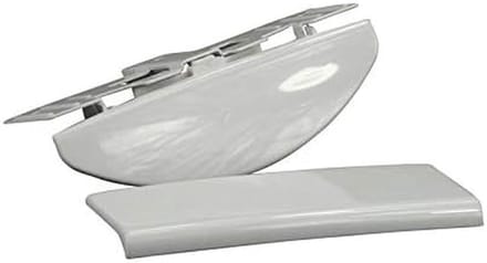 Deurgreep Vriezer - Handvat Koelkast - Apparaat Reparatie - Compleet met afdekplaat - 182 mm lengte - Wit